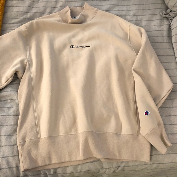 tan champion crew neck